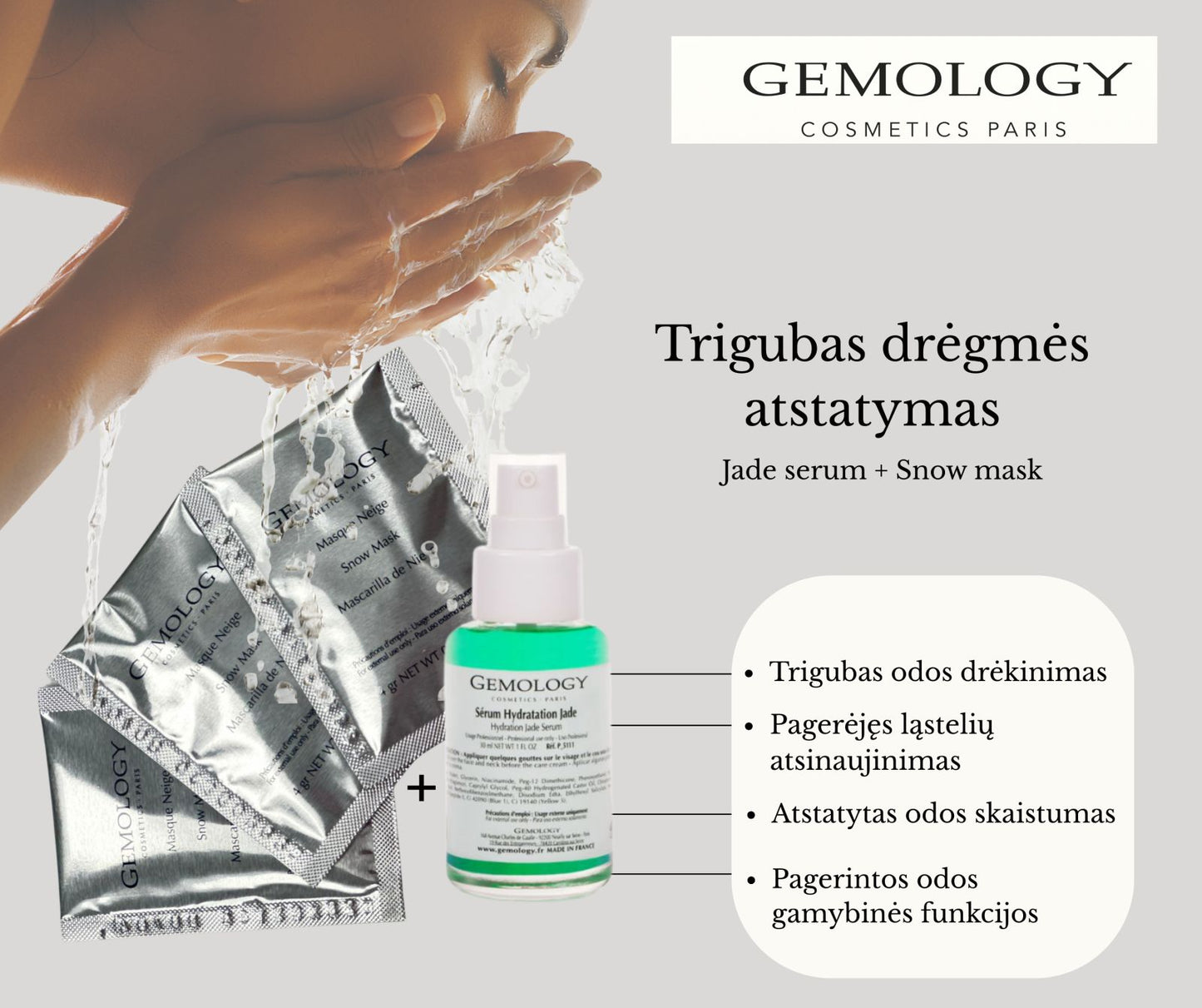 Gemology nefrito drėkinanti procedūra